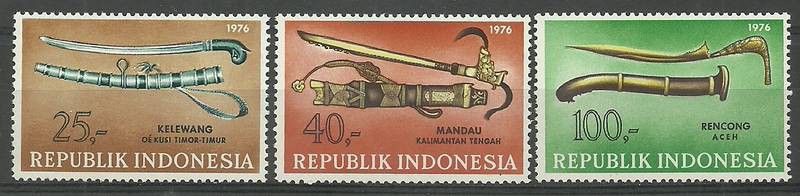 Znaczek Indonezja 1976 Mi 854-856 Czyste **