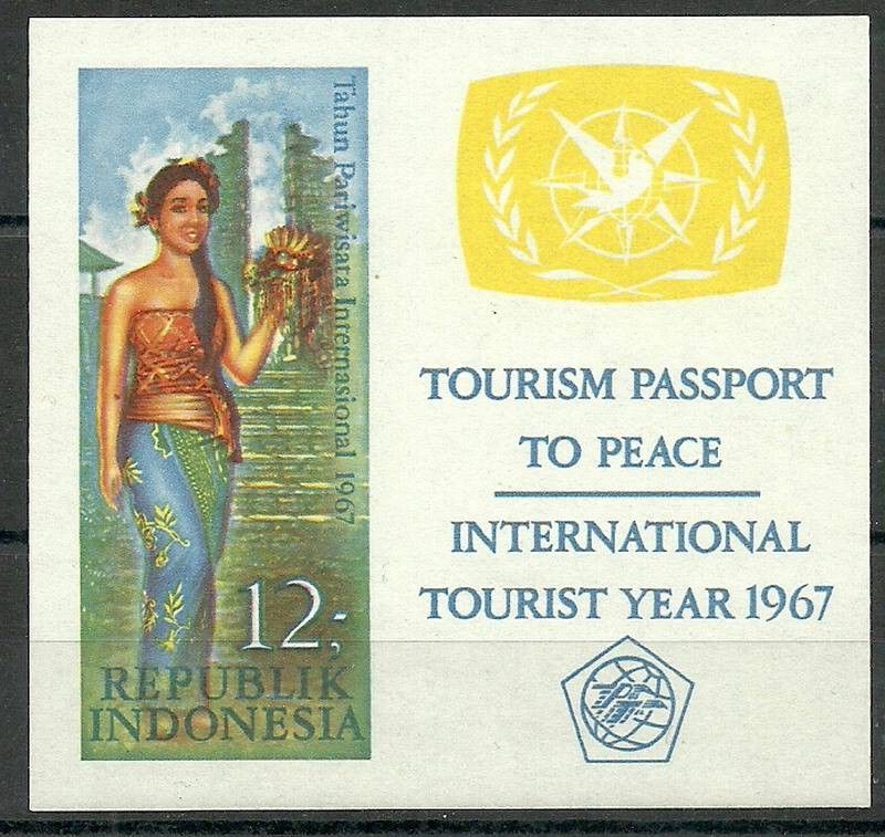 Znaczek Indonezja 1967 Mi bl 7 Czyste **