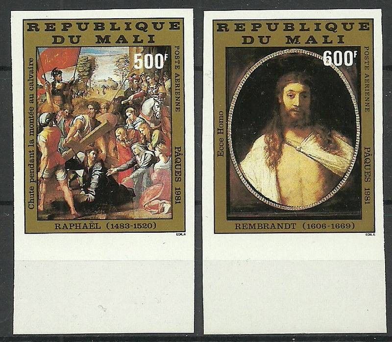 Znaczek Mali 1981 Mi 849-850B Czyste **