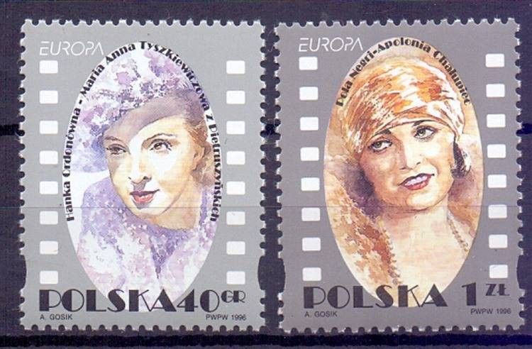 Znaczek Polska 1996 Mi 3584-3585 Fi 3436-3437 Czyste **