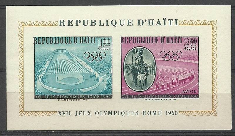 Znaczek Haiti 1960 Mi bl 14 Czyste **