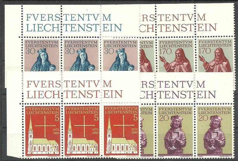 Znaczek Liechtenstein 1966 Mi 470-473 Czyste **
