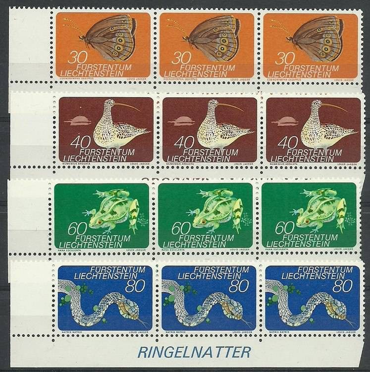 Znaczek Liechtenstein 1973 Mi 591-594 Czyste **
