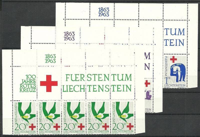 Znaczek Liechtenstein 1963 Mi 428-430 Czyste **