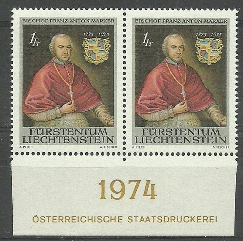 Znaczek Liechtenstein 1974 Mi 613 Czyste **