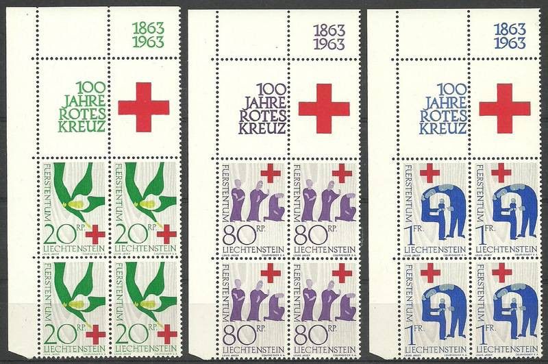 Znaczek Liechtenstein 1963 Mi 428-430 Czyste **