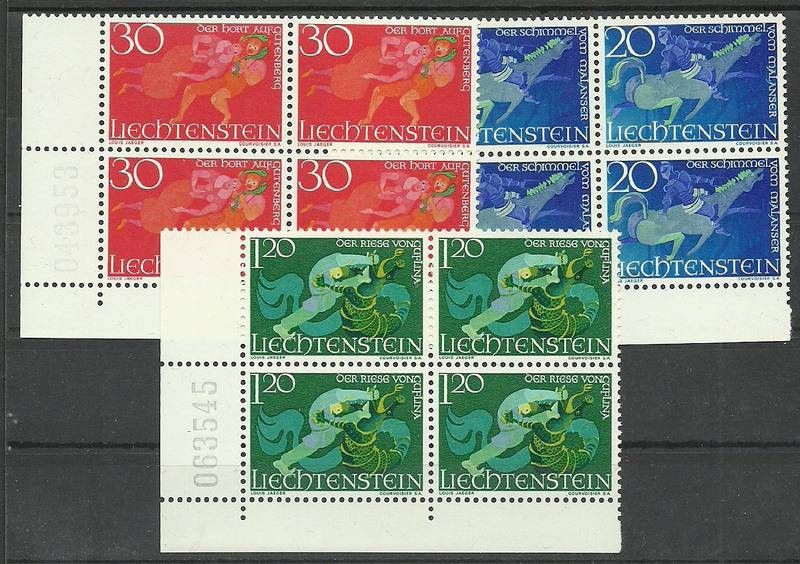 Znaczek Liechtenstein 1967 Mi 475-477 Czyste **