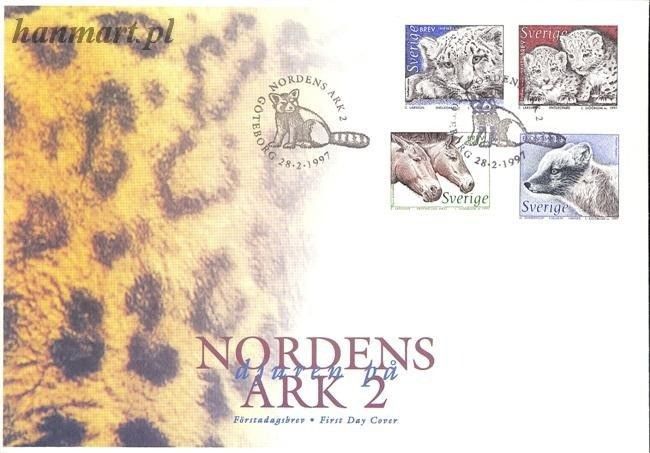 Znaczek Szwecja 1997 Mi 1988-1991 FDC