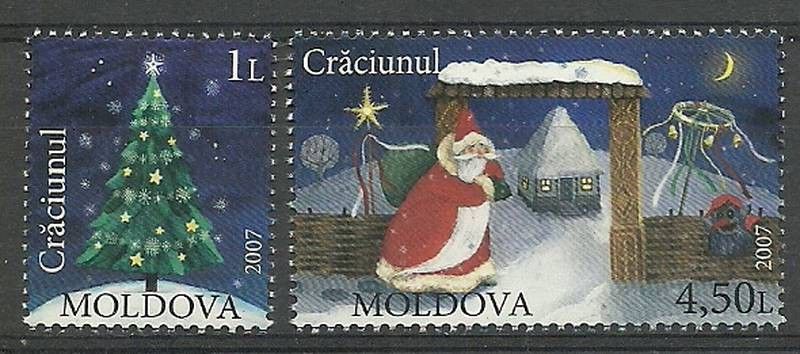 Znaczek Mołdawia 2008 Mi 602-603 Czyste **