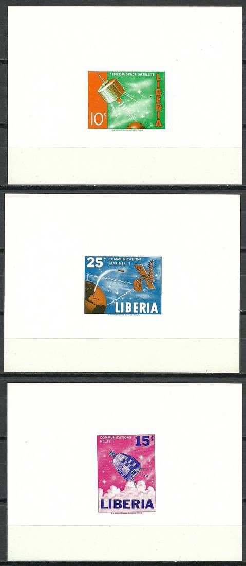 Znaczek Liberia 1964 Mi lx 619-621B Czyste **