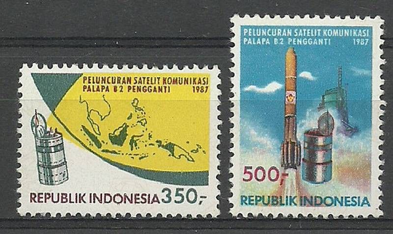 Znaczek Indonezja 1987 Mi 1220-1221 Czyste **