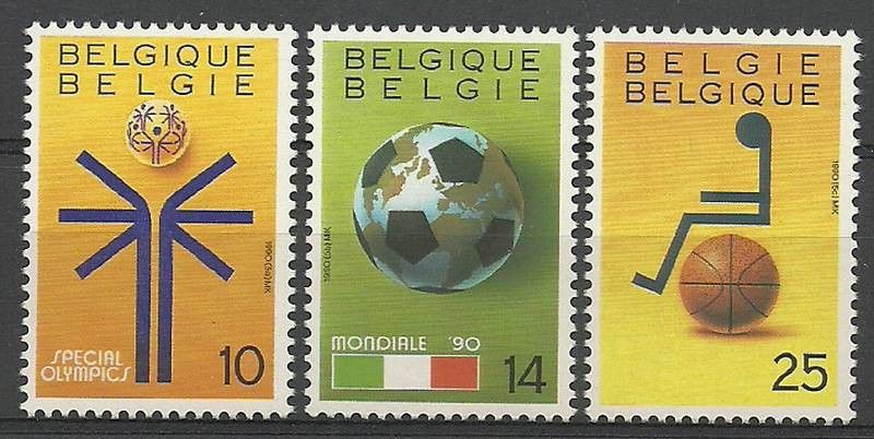 Znaczek Belgia 1990 Mi 2413-2415 Czyste **
