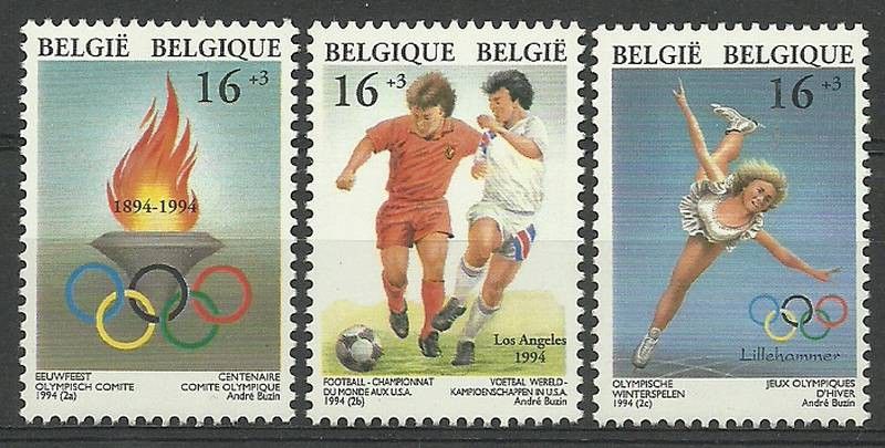 Znaczek Belgia 1994 Mi 2591-2593 Czyste **