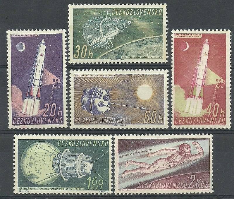 Znaczek Czechosłowacja 1961 Mi 1252-1257 Czyste **