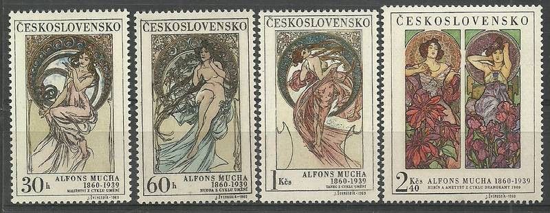 Znaczek Czechosłowacja 1969 Mi 1884-1887 Czyste **