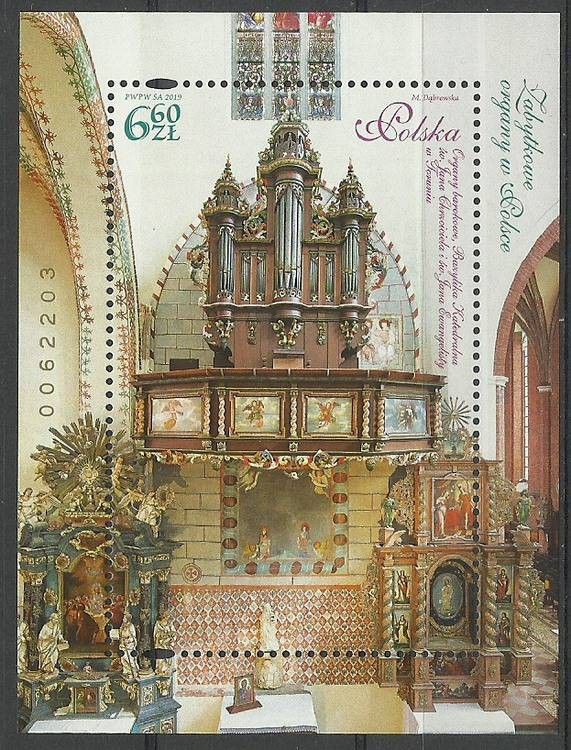Znaczek Polska 2019 Mi bl 286 Fi bl 218 Czyste **