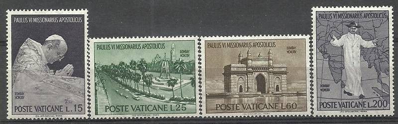 Znaczek Watykan 1964 Mi 467-470 Czyste **