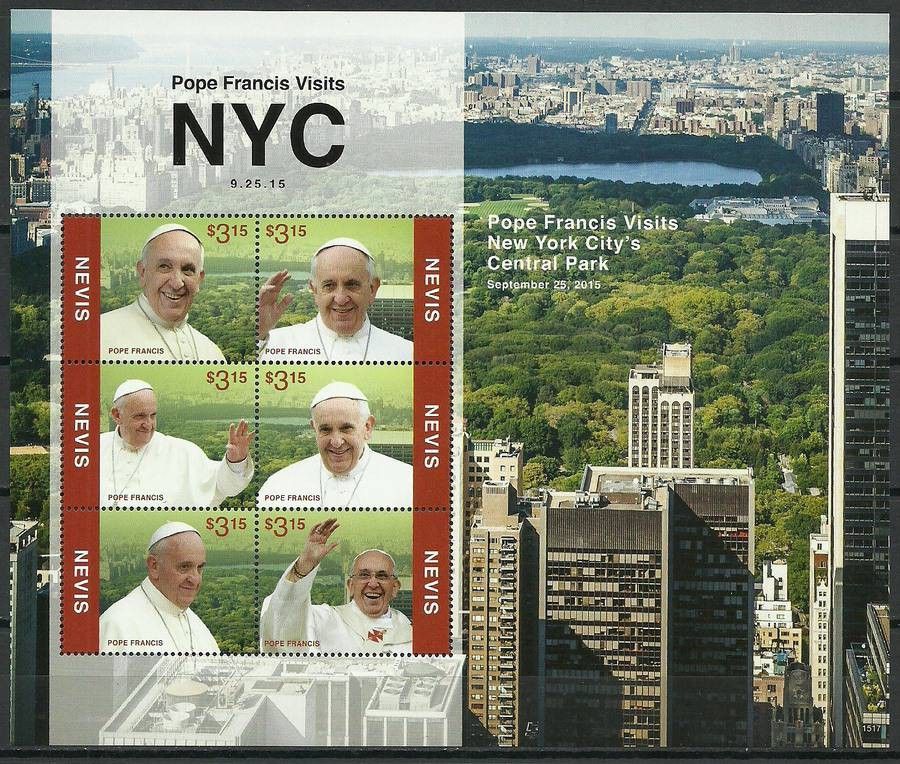 Znaczek Nevis 2015 Mi ark 3112-3117 Czyste **