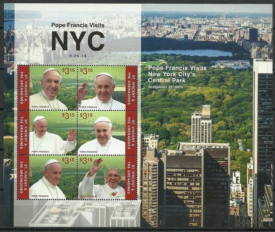 Znaczek Saint Vincent i Grenadyny 2015 Mi ark 7548-7553 Czyste **