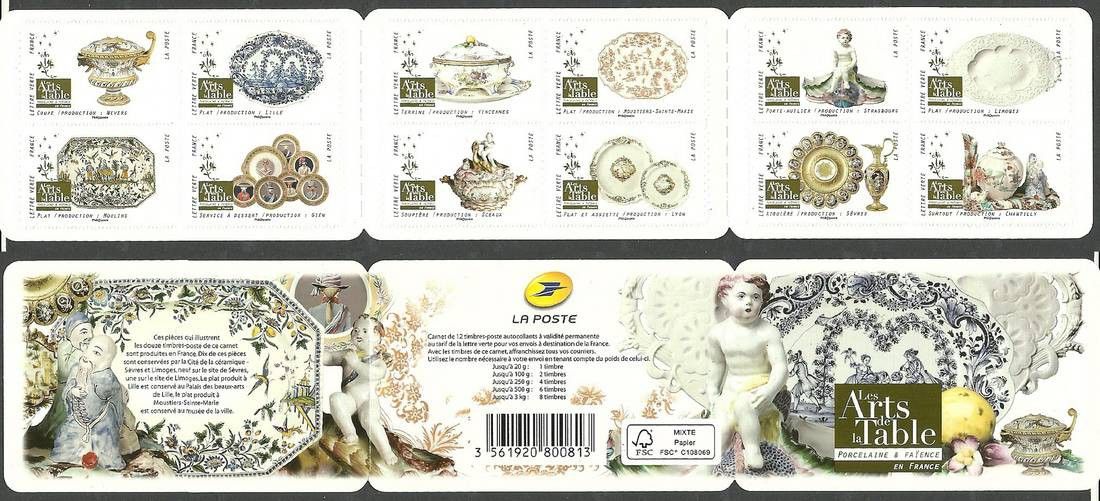 Znaczek Francja 2018 Mi mh 6959-6970 Czyste **