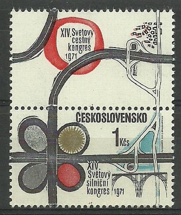 Znaczek Czechosłowacja 1971 Mi zf 2020 Czyste **