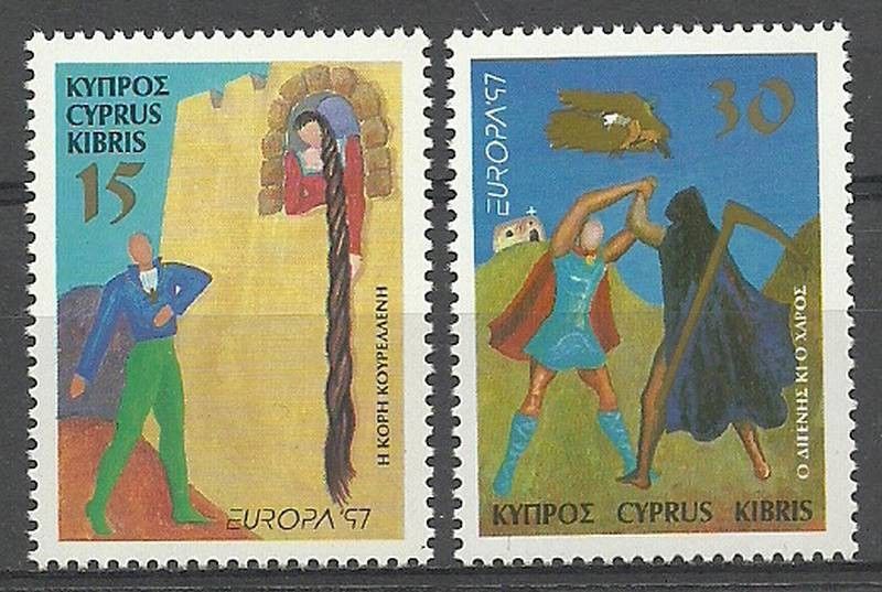Znaczek Cypr 1997 Mi 897-898 Czyste **