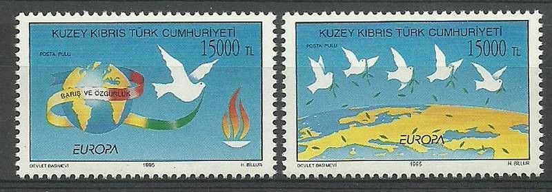 Znaczek Cypr Północny 1995 Mi 395-396 Czyste **