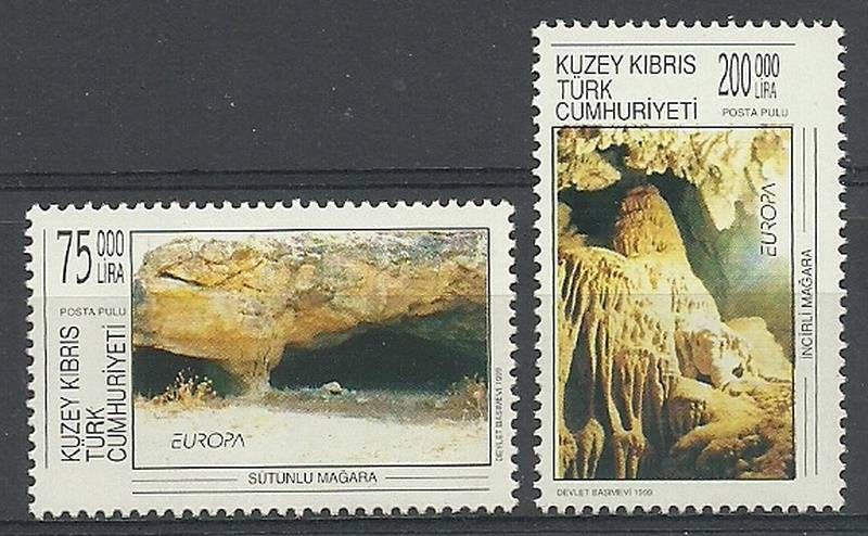Znaczek Cypr Północny 1999 Mi 499-500 Czyste **