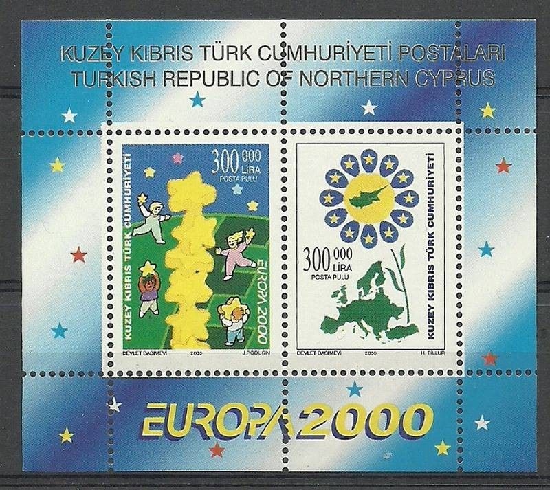 Znaczek Cypr Północny 2000 Mi bl 19 Czyste **