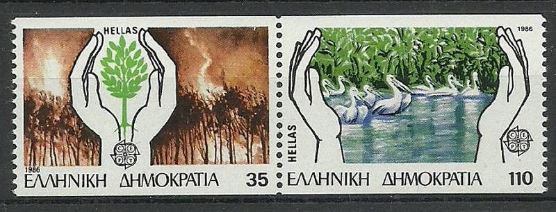 Znaczek Grecja 1986 Mi 1630-1631C Czyste **