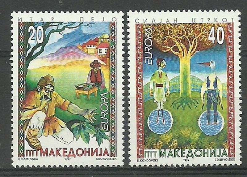 Znaczek Macedonia Północna 1997 Mi 102-103 Czyste **