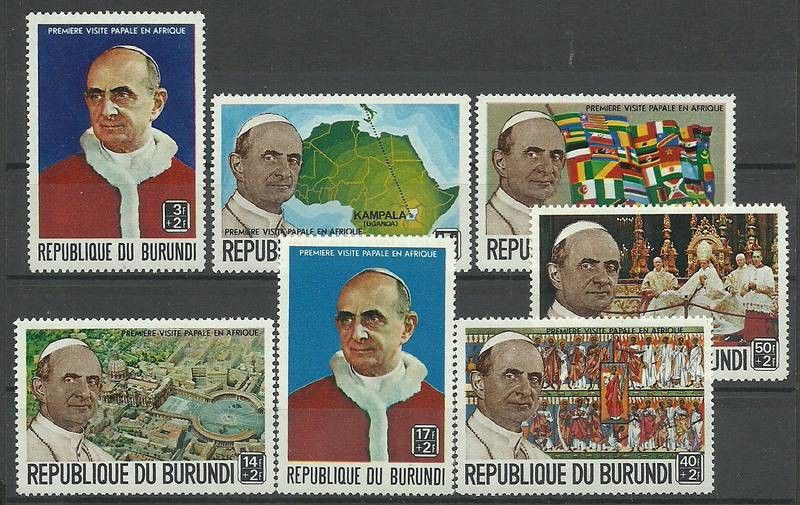 Znaczek Burundi 1969 Mi 506-512 Czyste **