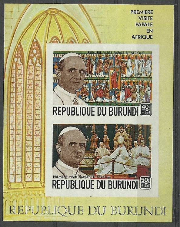 Znaczek Burundi 1969 Mi bl 35B Czyste **