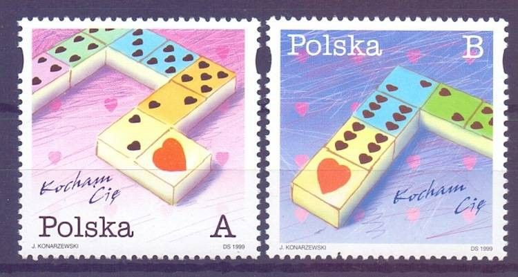Znaczek Polska 1999 Mi 3744-3745 Fi 3596-3597 Czyste **