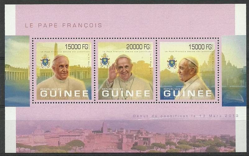 Znaczek Gwinea 2013 Mi ark 9946-9948 Czyste **