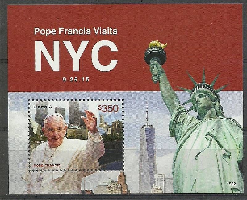 Znaczek Liberia 2015 Mi bl 719 Czyste **