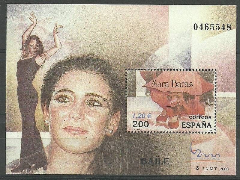 Znaczek Hiszpania 2000 Mi bl 93 Czyste **