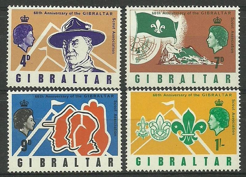 Znaczek Gibraltar 1968 Mi 211-214 Czyste **