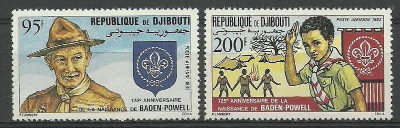 Znaczek Dżibuti 1982 Mi 339-340 Czyste **