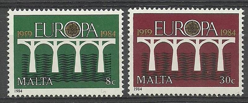 Znaczek Malta 1984 Mi 704-705 Czyste **