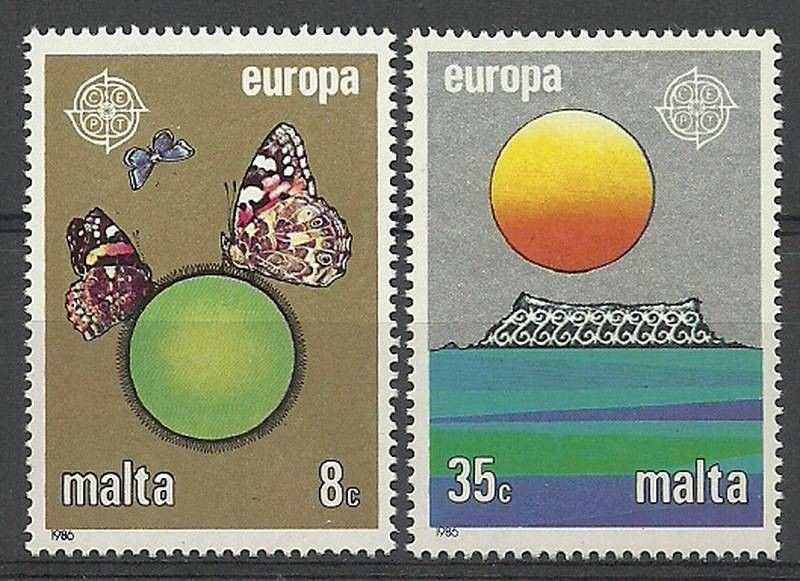 Znaczek Malta 1986 Mi 746-747 Czyste **