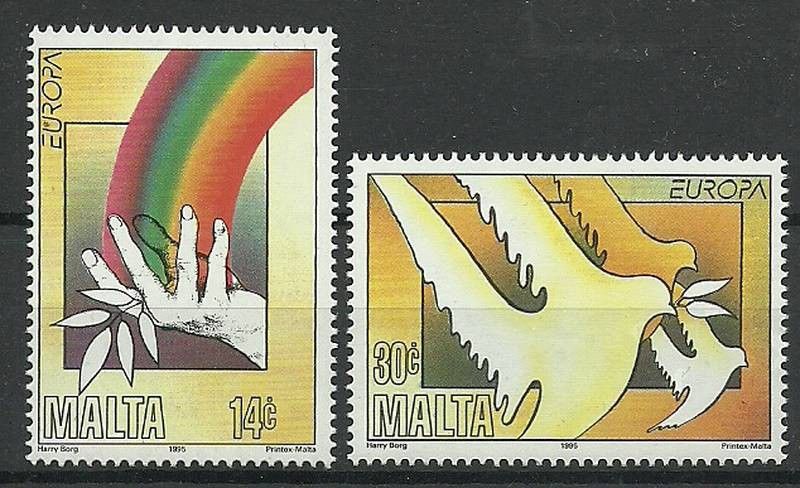 Znaczek Malta 1995 Mi 954-955 Czyste **