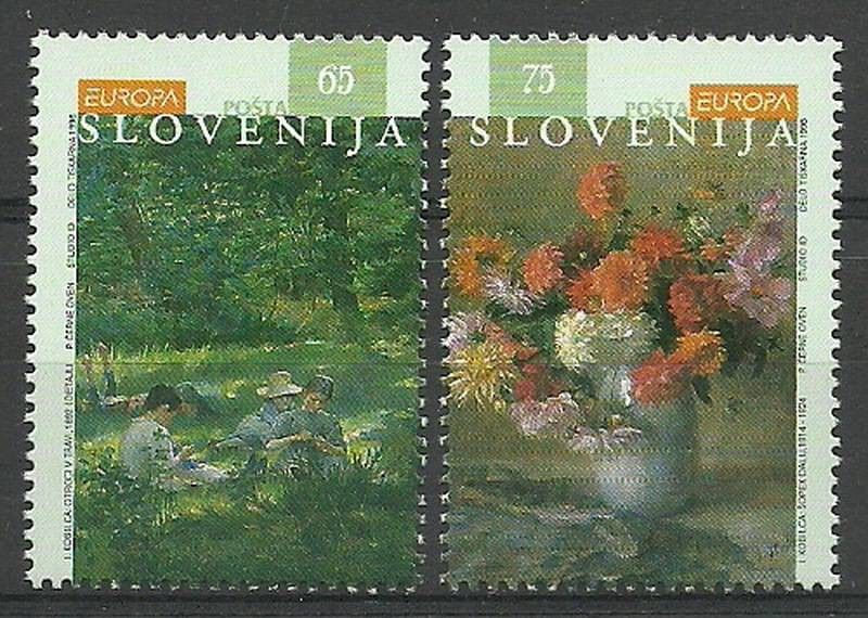 Znaczek Słowenia 1996 Mi 142-143 Czyste **