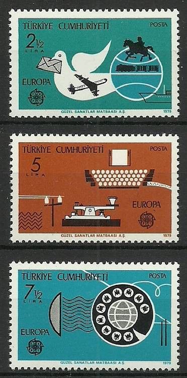 Znaczek Turcja 1979 Mi 2477-2479 Czyste **