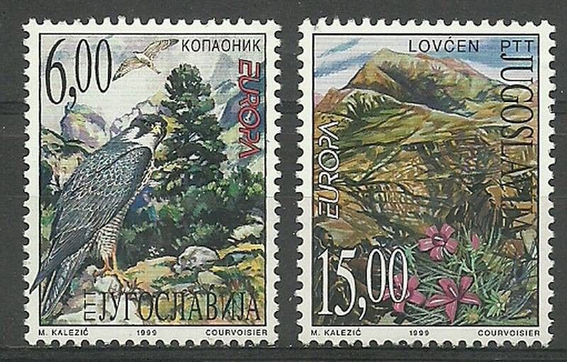 Znaczek Jugosławia 1999 Mi 2910-2911 Czyste **