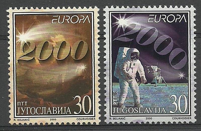 Znaczek Jugosławia 2000 Mi 2975-2976 Czyste **