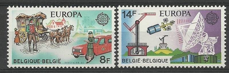 Znaczek Belgia 1979 Mi 1982-1983 Czyste **