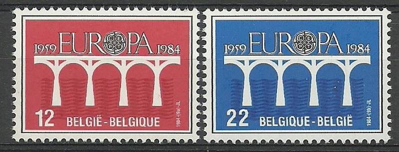 Znaczek Belgia 1984 Mi 2182-2183 Czyste **