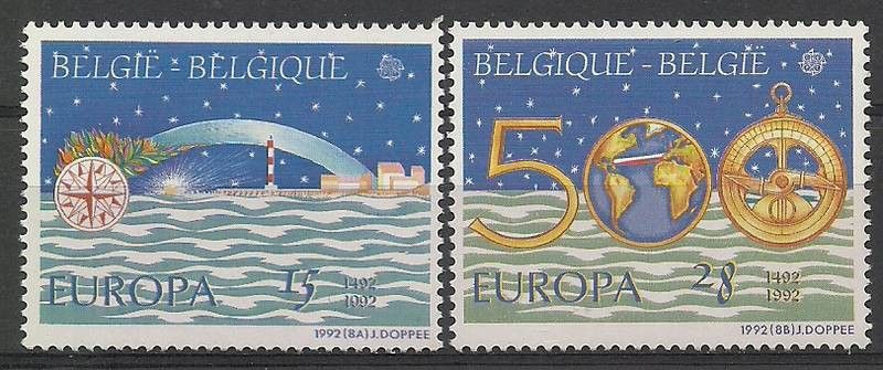 Znaczek Belgia 1992 Mi 2506-2507 Czyste **