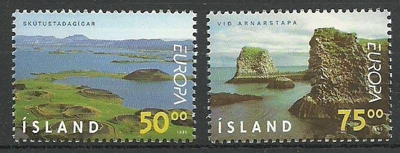 Znaczek Islandia 1999 Mi 913-914 Czyste **